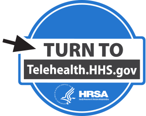 Telehealth HHS Gov Website Badge