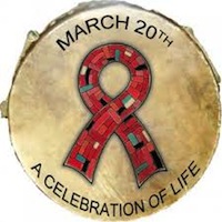 Native American AIDS Awareness Day Badge