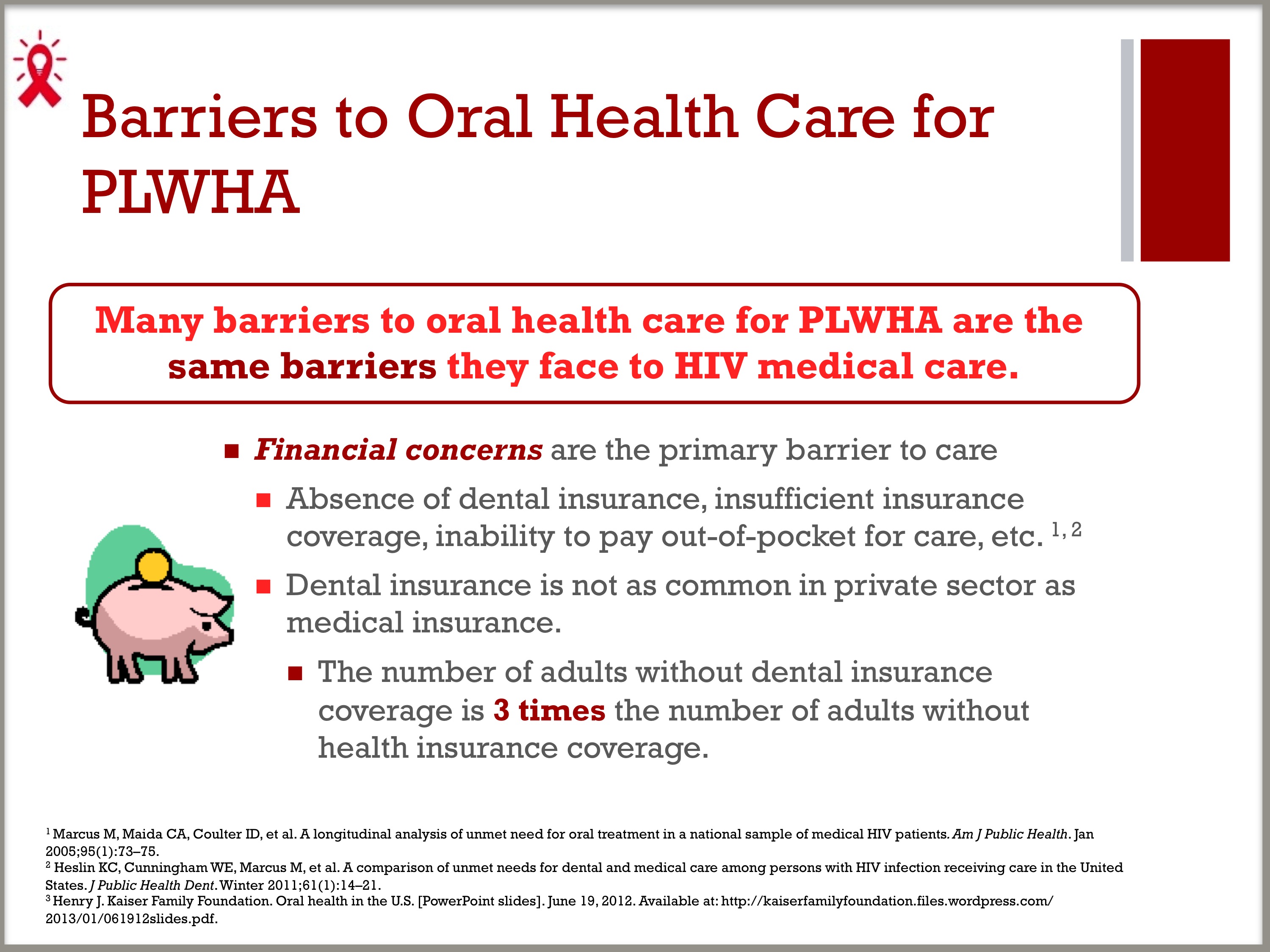 Module 2 Barriers to Oral Health Care in PLWHA TargetHIV