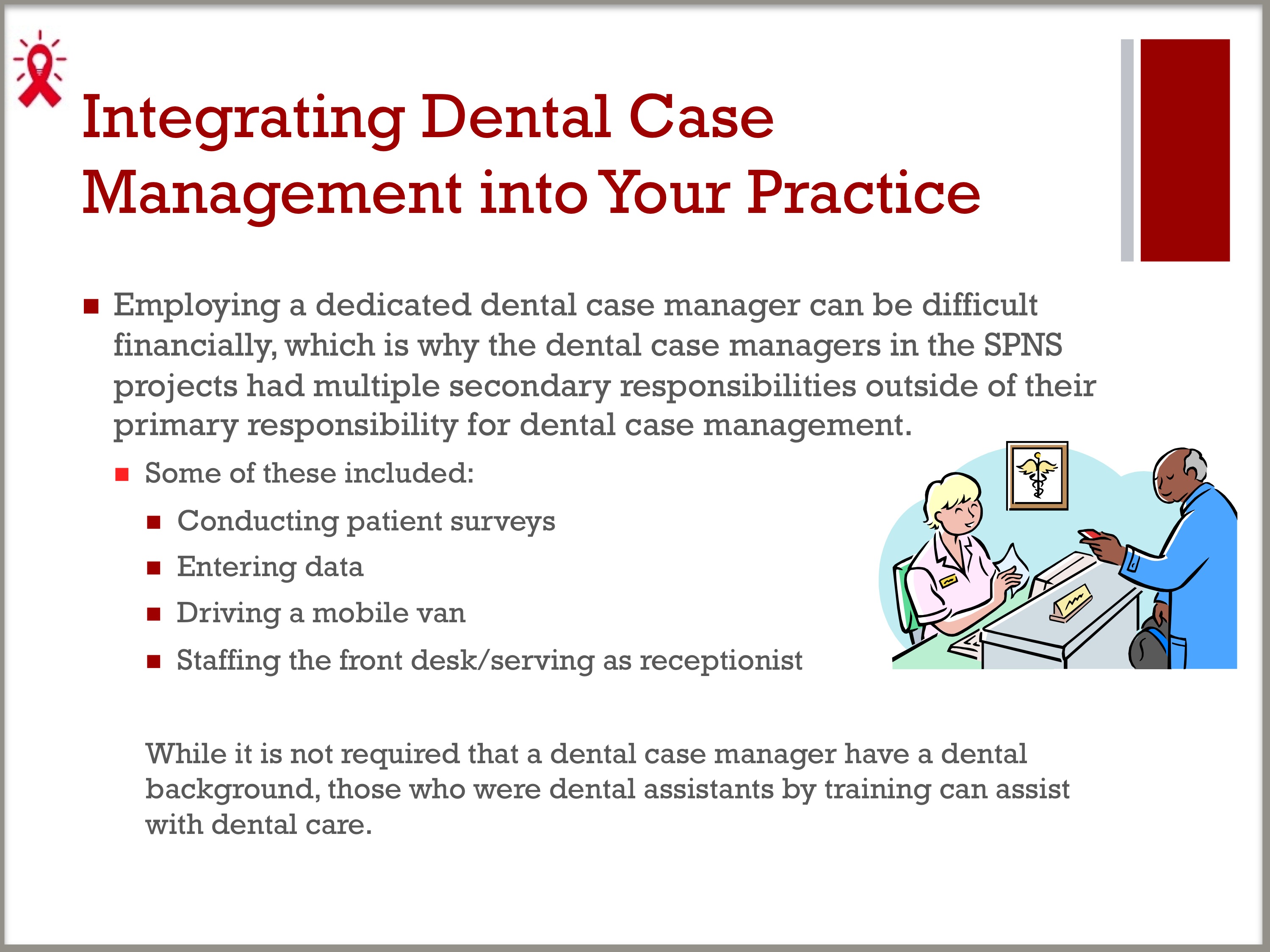 Case Management Community Health and Dental Care