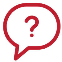 Graphic of Speech Bubble with Question Mark