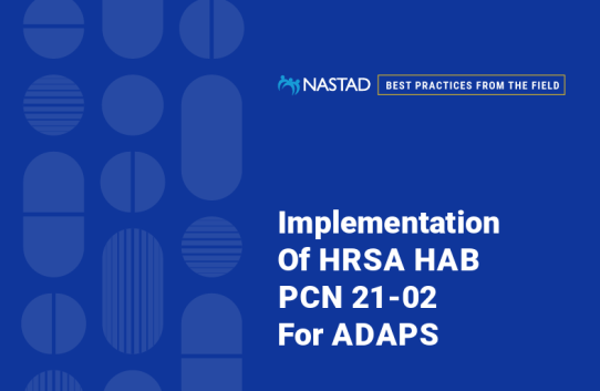 NASTAD: Implementation of PCN 2102 ADAPs