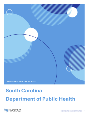 Cover of the South Carolina EHE Summary Report
