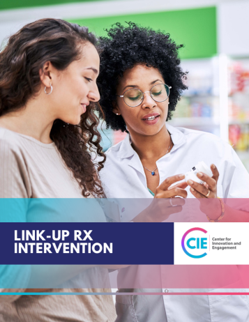 cover of guide shows two women discussing a prescription