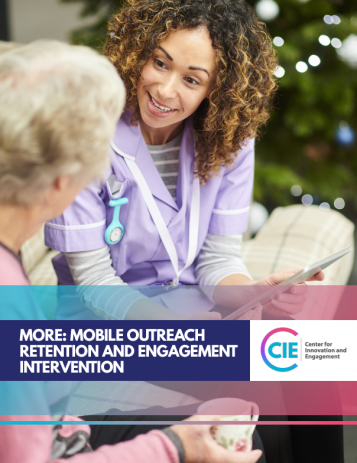 cover of report showing a clinician talking with a patient