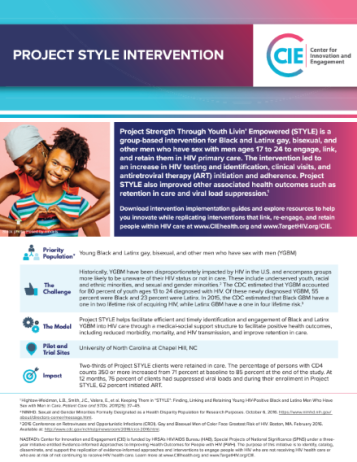 cover image of Project Style Fact Sheet